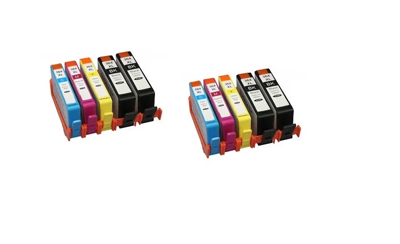 udgør scramble lovende Sampack med HP 364XL 4 styk sort og 2 af hver farver Kompatible blækpatroner  indeholder ialt 194 ml. - HP blækpatroner - kompatibel ink