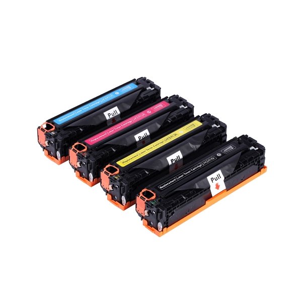 Sampack 4styk lasertoner CE410X-CE411A-CE412A-CE413A printer 4.000/2.600 sider v/5%
