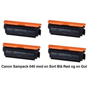 CANON 040X Sampack med 4 Lasertoner Kompatibel med Canon 040X Printer 41000 sider v/5%