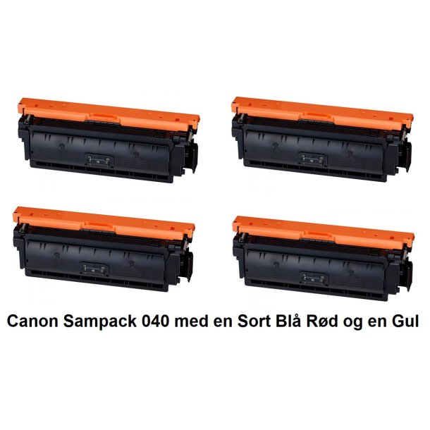 CANON 040 Sampack med 4 Lasertoner Kompatibel med Canon 040 Printer 21000 sider v/5%