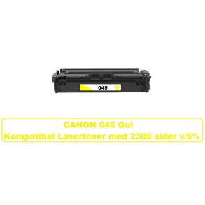 CANON 045H Yellew (gul) Lasertoner Kompatibel med Canon 045H Yellew. Printer 2300 sider v/5%