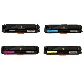 Sampack med 4 styk Canon 055 B,C,M,Y Kompatibel Lasertonerne 8600 sider v/ 5%