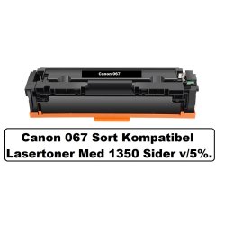 Sampack med 4 styk Canon 067 B,C,M,Y Kompatibel Lasertonerne 5100 sider v/ 5%