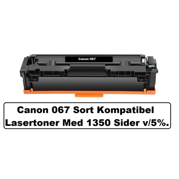 Sampack med 4 styk Canon 067 B,C,M,Y Kompatibel Lasertonerne 5100 sider v/ 5%