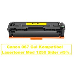Sampack med 5 styk Canon 067 B,C,M,Y Kompatibel Lasertonerne 6450 sider v/ 5%.