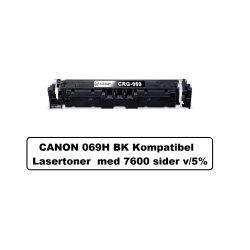 Sampack med 5 styk Canon 069 B,C,M,Y Kompatibel Lasertonerne 31700 sider v/ 5%
