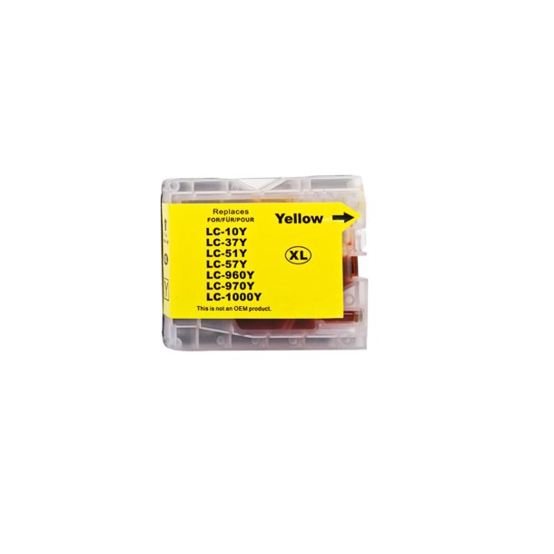 Brother LC1000XL Yellow(gul) kompatibel blkpatron indeholder 20 ml