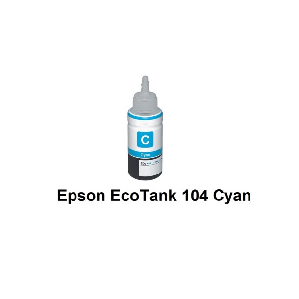 Epson 104 Cyan (Bl) kompatibel Blkrefill Indeholder 70ml.