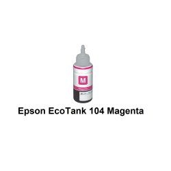 Sammenpak med 4 styk Epson 104 BK-c-m-y er kompatibel Blkrefill Indeholder 280ml.