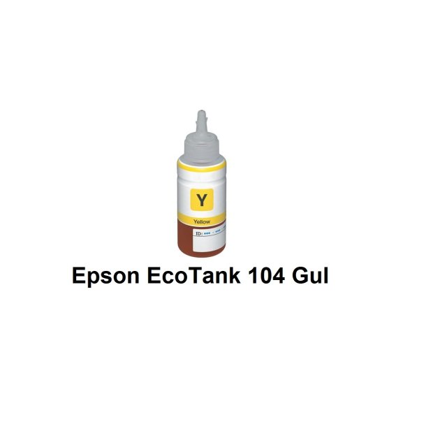 Sammenpak med 4 styk Epson 104 BK-c-m-y er kompatibel Blkrefill Indeholder 280ml.