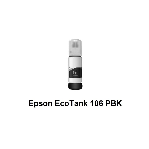 Epson 106 PBK (foto sort) kompatibel Blkrefill Indeholder 70ml.