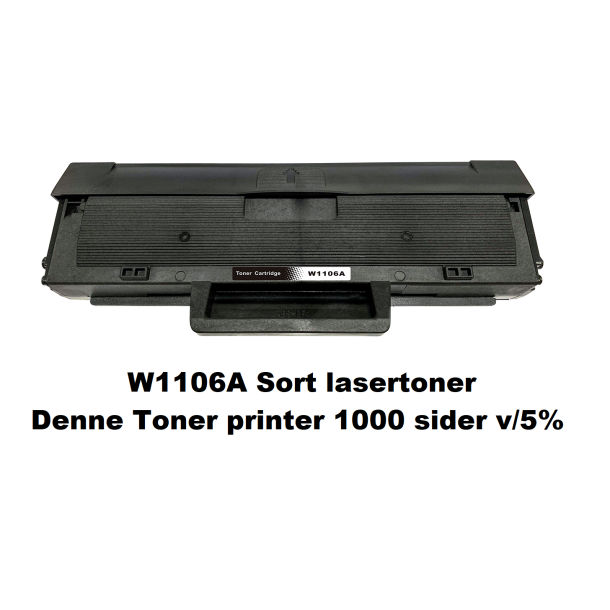 HP 106A / W1106A Sort lasertoner den er kompatibel printer 1000 sider v/5%.