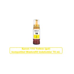Sammenpak med 6 styk Epson 114 BK-C-M-Y-GY-PB er kompatibel Blkrefill Indeholder ialt 420 ml.