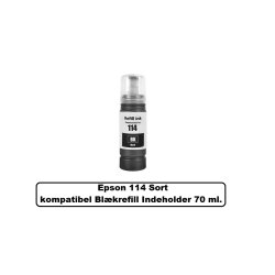 Sammenpak med 6 styk Epson 114 BK-C-M-Y-GY-PB er kompatibel Blkrefill Indeholder ialt 420 ml.