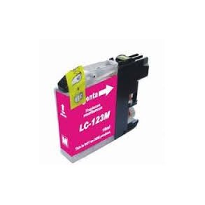Brother LC 123XL Magenta (rd) kompatibel blkpatron Rd med 10ml
