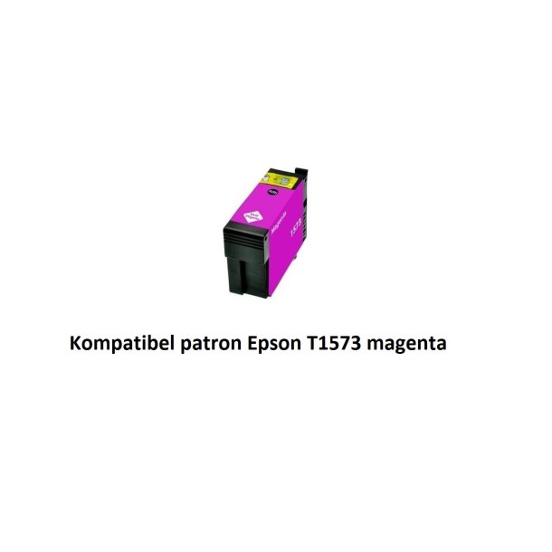 Epson T1573XL M (rd) kompatibel blkpatron indeholder 32ml.
