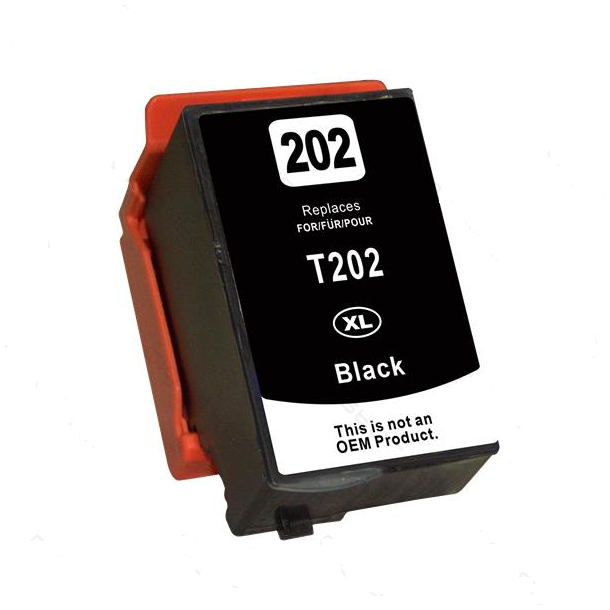 Epson 202XL BK(sort) kompatibel blkpatron indeholder hele 24ml.