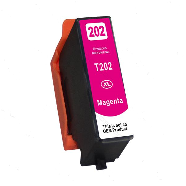 Epson 202XL Magenta (rd) kompatibel blkpatron indeholder hele 12ml.