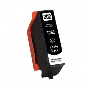 Epson 202XL PBK (foto sort) kompatibel blkpatron indeholder hele 12ml.