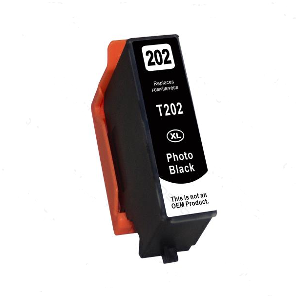 Epson 202XL PBK (foto sort) kompatibel blkpatron indeholder hele 12ml.