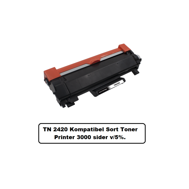 TN 2420 Kompatibel med Brother TN 2420 printer 3000 sider v/5%.