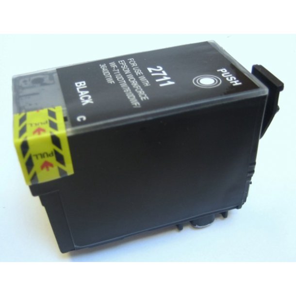 Epson T2711 BK Kompatibel blkpatron indholder 35 ml.