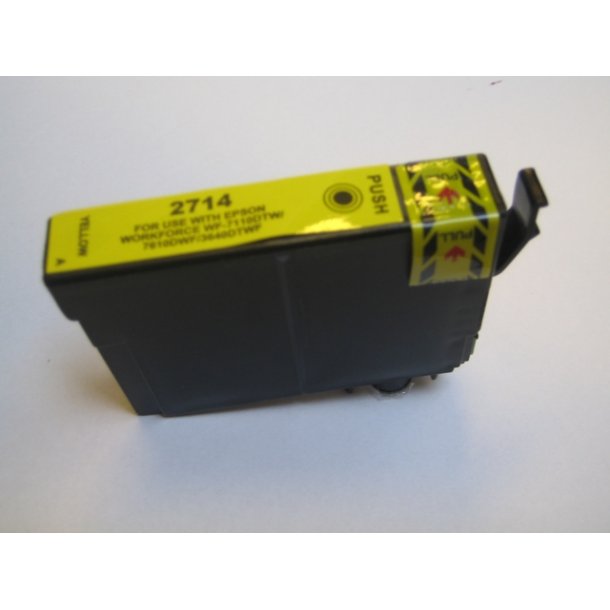 Epson T2714 Y Kompatibel blkpatron indholder 13ml.