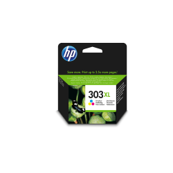 Sampack med 1 styk HP 303XL BK og en hp 303XL CMY originale blkpatroner som indeholder 22 ml.