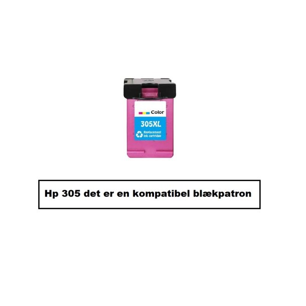 HP 305XL CMY (farve) kompatibel blkpatron indeholder 18ml.