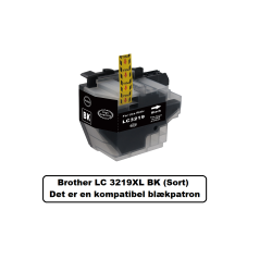 Brother Sampack med 10 styk LC 3219 XXL kompatibel blkpatron indeholder 314ml ialt.