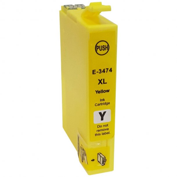 Epson 3474XL Yellow (gul) kompatibel blkpatron indeholder 17ml.