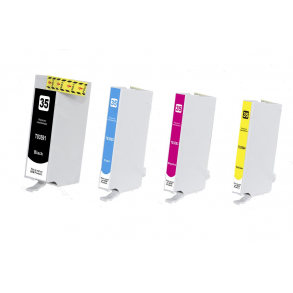 Epson 35XL Sampack med 4 styk kompatibel blkpatron indeholder 120ml.