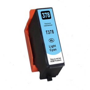 Epson 378XL lys cyan kompatibel blkpatron indeholder 13 ml.