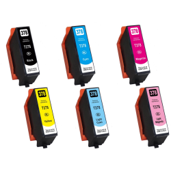 Epson 378XL Multipack med 6 kompatibel blkpatron indeholder hele 78 ml.