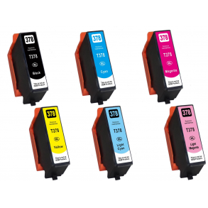 Epson 378XL Multipack med 6 kompatibel blkpatron indeholder hele 78 ml.