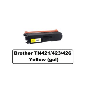 Brother TN 421/423/426 Yellow (gul) Lasertoner er Kompatibel med Brother TN421/423/426 4000 sider v/ 5%