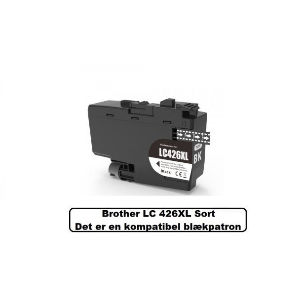  Brother Sampack med 5 styk LC 426XL Kompatibel blkpatron indeholder 400 ml ialt.
