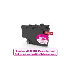  Brother Sampack med 5 styk LC 426XL Kompatibel blkpatron indeholder 400 ml ialt.