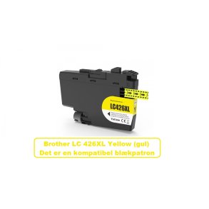 Brother LC 426XL Yellew (gul) Kompatibel blkpatron indeholder 60 ml.