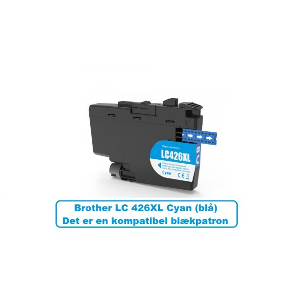 Brother LC 426XL Cyan (bl) Kompatibel blkpatron indeholder 60 ml.