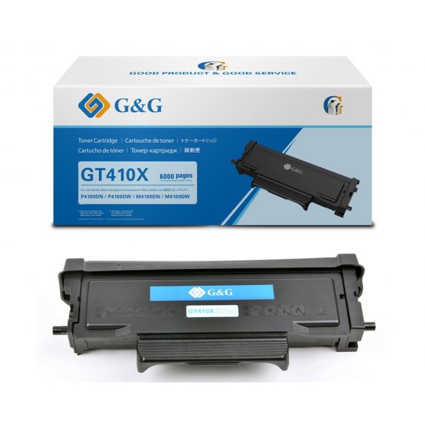 G&G GT410X BK (sort) 6000 sider v/5% Lasertoner 