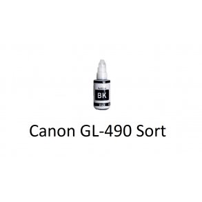 Canon GI 490 BK (sort) kompatibel Blkrefill Indeholder 135ml.