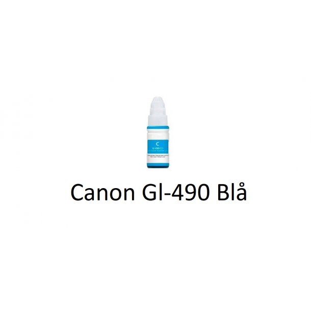 Canon GL-490 Cyan (Bl) kompatibel Blkrefill Indeholder 70ml.