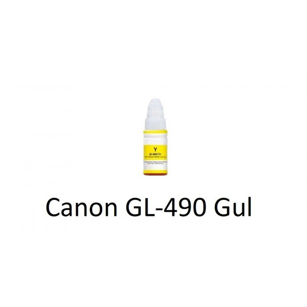 Canon GL-490 Yellew (gul) kompatibel Blkrefill Indeholder 70ml.