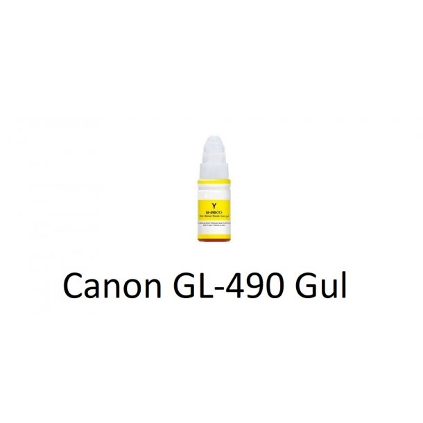 Canon GI 490 Sammenpak med 4 styk kompatibel Blkrefill Indeholder 345ml.