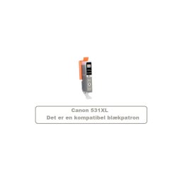 Canon Sampack med 6 styk Pgi 530 XL, Cli 531 XL B/C/M/Y/GY. kompatible blkpatroner indeholder 90ml.