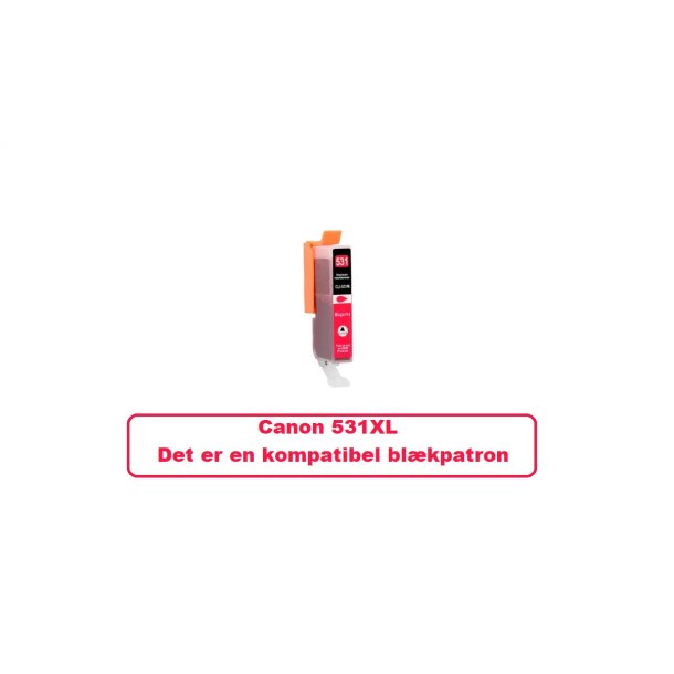 Canon CLI 531 XL Magenta (rd) kompatibel blkpatron Indeholder 13ml.