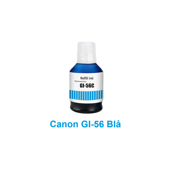 Canon GI 56 Sammenpak med 4 styk kompatibel Blkrefill Indeholder ialt 590ml.