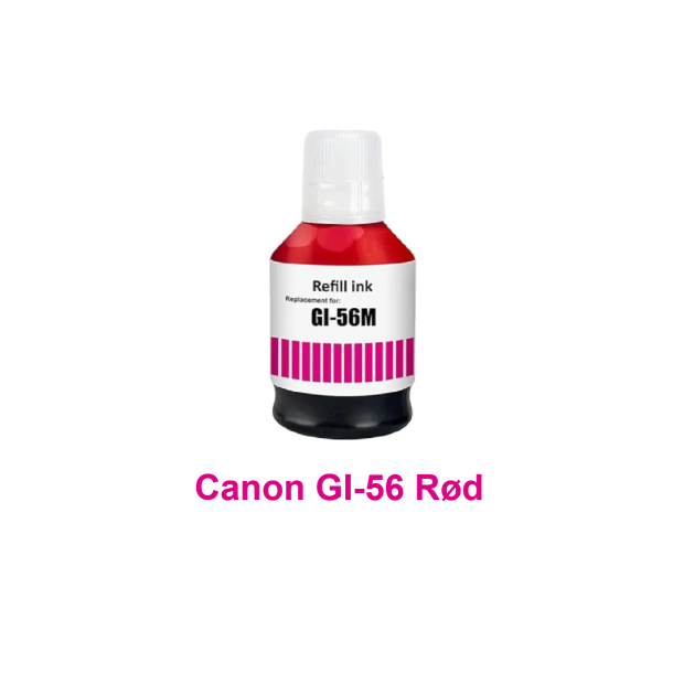 Canon GI 56 Sammenpak med 4 styk kompatibel Blkrefill Indeholder ialt 590ml.