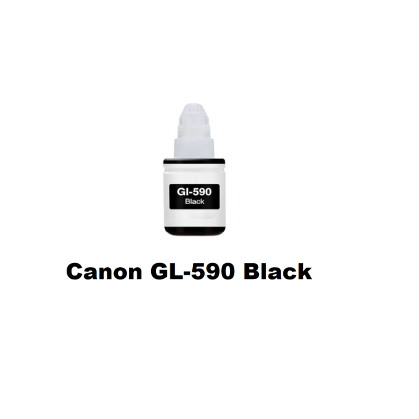 Canon GI-590 Sammenpak med 4 styk kompatibel Blkrefill Indeholder ialt 345ml.